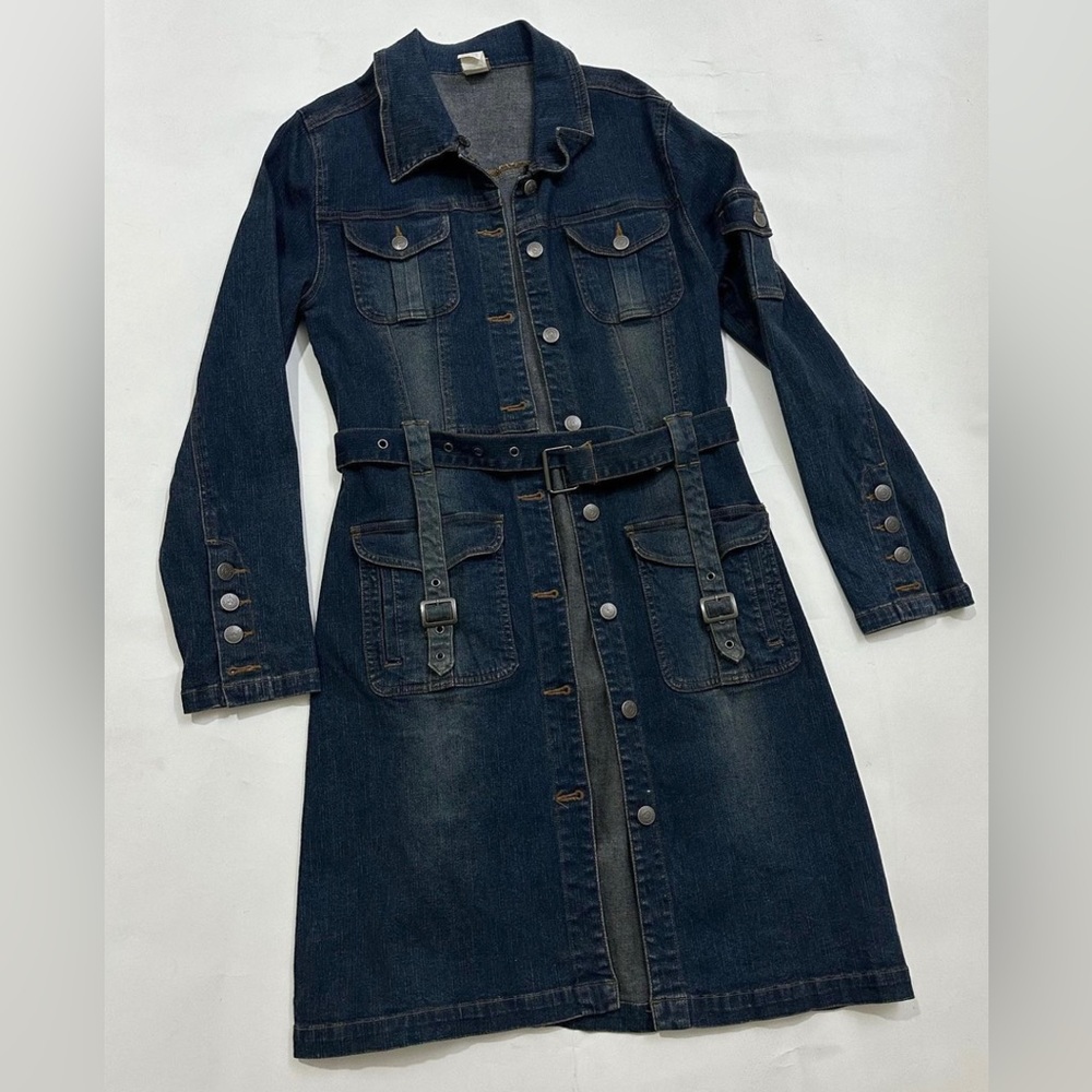 🌸 3 for 25 Long Denim Jacket - Midi Length